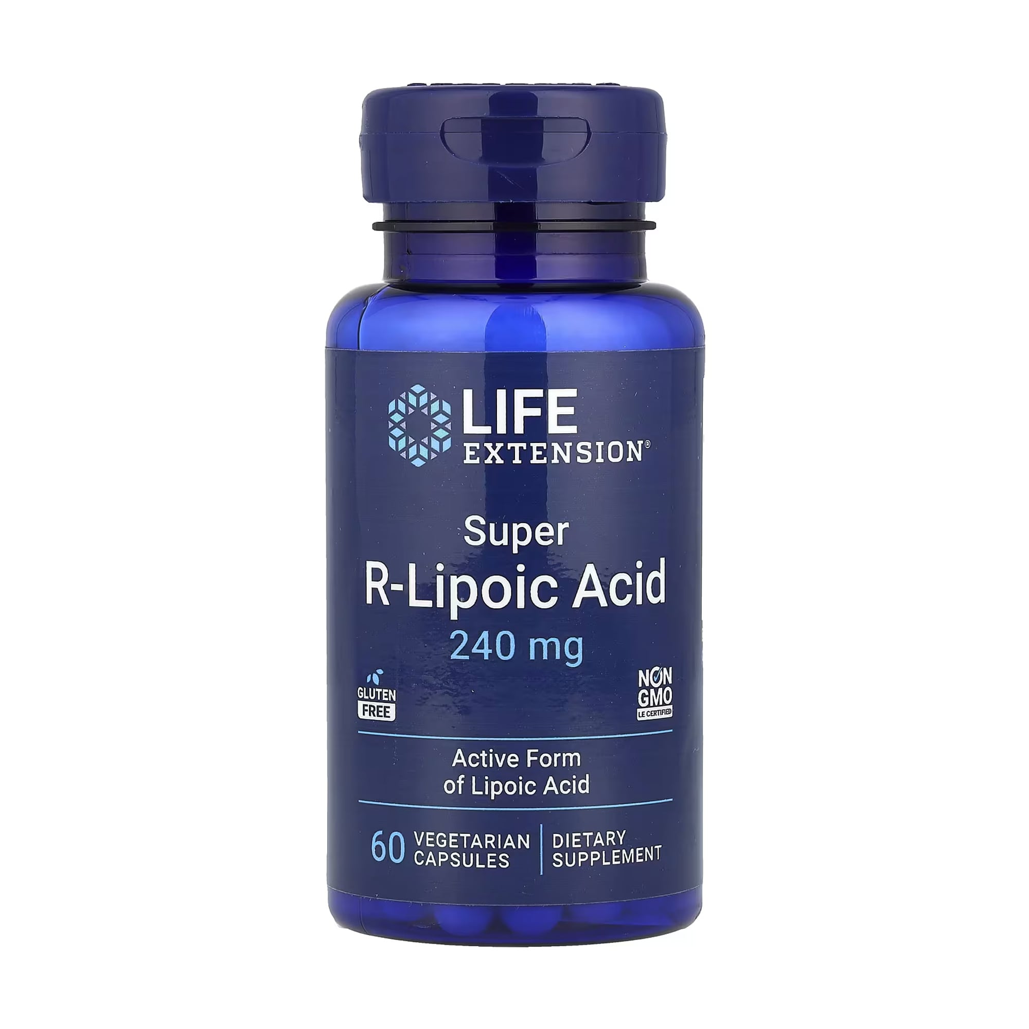 R-ліпоєва кислота Life Extension R-Lipoic Acid, 240 мг, 60 вегетаріанських капсул